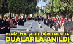 Denizli'de Şehit Öğretmenler Dualarla Anıldı