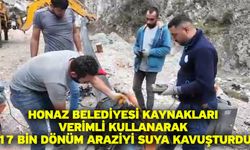 Honaz Belediyesi kaynakları verimli kullanarak 17 bin dönüm araziyi suya kavuşturdu
