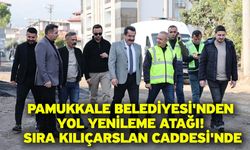 Pamukkale Belediyesi'nden yol yenileme atağı! Sıra Kılıçarslan Caddesi'nde