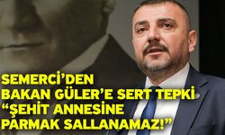 Semerci’den Bakan Güler’e Sert Tepki “Şehit Annesine Parmak Sallanamaz!”