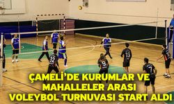 Çameli’de Kurumlar ve Mahalleler Arası Voleybol Turnuvası Start Aldı
