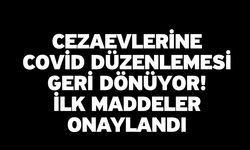 Cezaevlerine Covid Düzenlemesi Geri Dönüyor! İlk Maddeler Onaylandı
