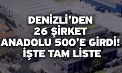 Denizli’den 26 Şirket Anadolu 500’e Girdi! İşte Tam Liste