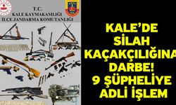 Kale’de silah kaçakçılığına darbe! 9 şüpheliye adli işlem