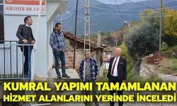 Kumral yapımı tamamlanan hizmet alanlarını yerinde inceledi