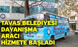 Tavas Belediyesi dayanışma aracı hizmete başladı