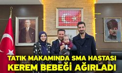 Tatık makamında SMA hastası Kerem bebeği ağırladı