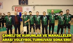 Çameli’de Kurumlar ve Mahalleler Arası Voleybol Turnuvası sona erdi