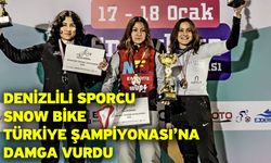 Denizlili sporcu Snow Bike Türkiye Şampiyonası’na damga vurdu
