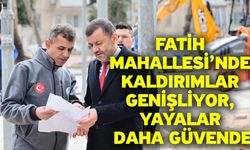 Büyükşehir’den Fatih Mahallesi’nde kaldırım genişletme çalışması
