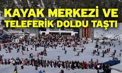 Kayak Merkezi ve Teleferik hafta sonu yoğun ilgi gördü