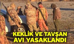 Keklik ve tavşan avı yasaklandı