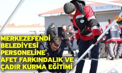 Merkezefendi Belediyesi Personeline Afet Farkındalık Ve Çadır Kurma Eğitimi