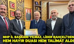 MHP İl Başkanı Yılmaz, Lider Bahçeli’den Hem Hayır Duası Hem Talimat Aldı