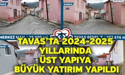 Tavas’ta 2024-2025 yıllarında üst yapıya büyük yatırım yapıldı