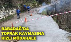 Babadağ’da Toprak Kaymasına Hızlı Müdahale