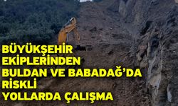 Büyükşehir ekiplerinden Buldan ve Babadağ’da riskli yollarda çalışma