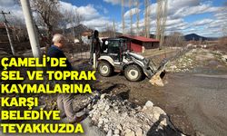 Çameli’de Sel ve Toprak Kaymalarına Karşı Belediye Teyakkuzda