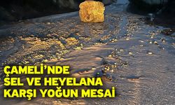 Çameli’nde sel ve heyelana karşı yoğun mesai