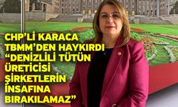 CHP’li Karaca TBMM’den Haykırdı “Denizlili Tütün Üreticisi Şirketlerin İnsafına Bırakılamaz”