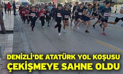 Denizli'de Atatürk Yol Koşusu çekişmeye sahne oldu