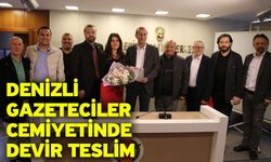 Denizli Gazeteciler Cemiyetinde devir teslim