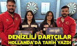 Denizlili dartçılar Hollanda’da tarih yazdı
