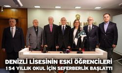 Denizli Lisesinin eski öğrencileri 154 yıllık okul için seferberlik başlattı