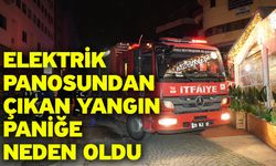 Elektrik panosundan çıkan yangın paniğe neden oldu