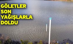 Göletler son yağışlarla doldu