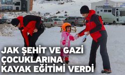JAK şehit ve gazi çocuklarına kayak eğitimi verdi