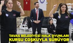 Tavas Belediyesi Halk Oyunları Kursu coşkuyla sürüyor