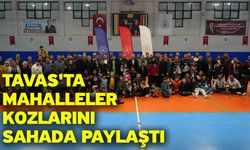 Tavas'ta mahalleler kozlarını sahada paylaştı