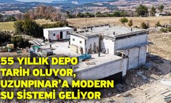 55 yıllık depo tarih oluyor, Uzunpınar’a modern su sistemi geliyor