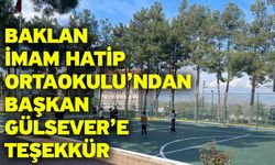 Baklan İmam Hatip Ortaokulu’ndan Başkan Gülsever’e Teşekkür