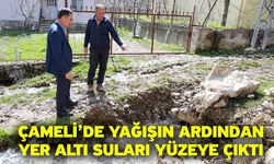 Çameli’de Yağışın Ardından Yer Altı Suları Yüzeye Çıktı
