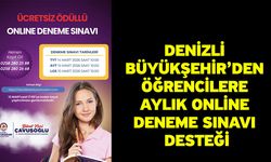 Denizli Büyükşehir’den öğrencilere aylık online deneme sınavı desteği