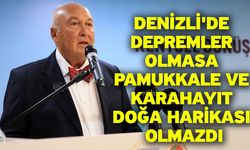 Denizli'de depremler olmasa Pamukkale ve Karahayıt doğa harikası olmazdı