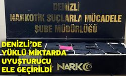 Denizli’de Yüklü Miktarda Uyuşturucu Ele Geçirildi