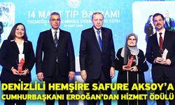 Denizlili Hemşire Safure Aksoy’a Cumhurbaşkanı Erdoğan’dan Hizmet Ödülü