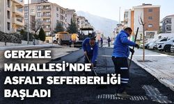 Gerzele Mahallesi’nde asfalt seferberliği başladı