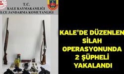 Kale’de düzenlen silah operasyonunda 2 şüpheli yakalandı