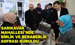 Sarıkavak Mahallesi’nde Birlik ve Beraberlik Sofrası Kuruldu