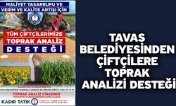 Tavas Belediyesinden çiftçilere toprak analizi desteği
