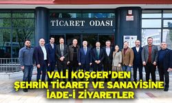 Vali Köşger’den Şehrin Ticaret Ve Sanayisine İade-İ Ziyaretler