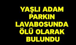 Yaşlı adam parkın lavabosunda ölü olarak bulundu