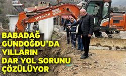 Babadağ Gündoğdu’da Yılların Dar Yol Sorunu Çözülüyor