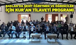 Baklan’da Şehit Öğretmen ve Öğrenciler İçin Kur’an Tilaveti Programı