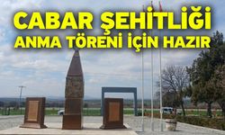 Cabar Şehitliği anma töreni için hazır