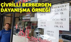 Çivrilli berberden dayanışma örneği